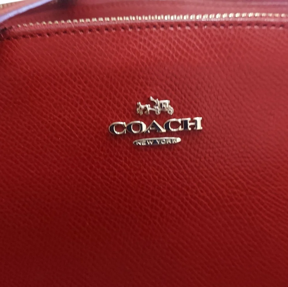 Coach Christie Crossgrain Leather Shoulder Bag Great Condition - Picture 4 of 13